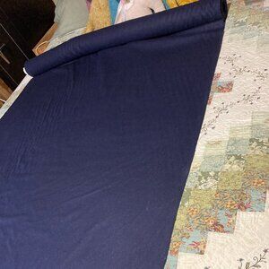 2 yds SILK NOIL FABRIC NAVY 100% SILK MADE IN CHINA 45" RAW SILK 2 yds